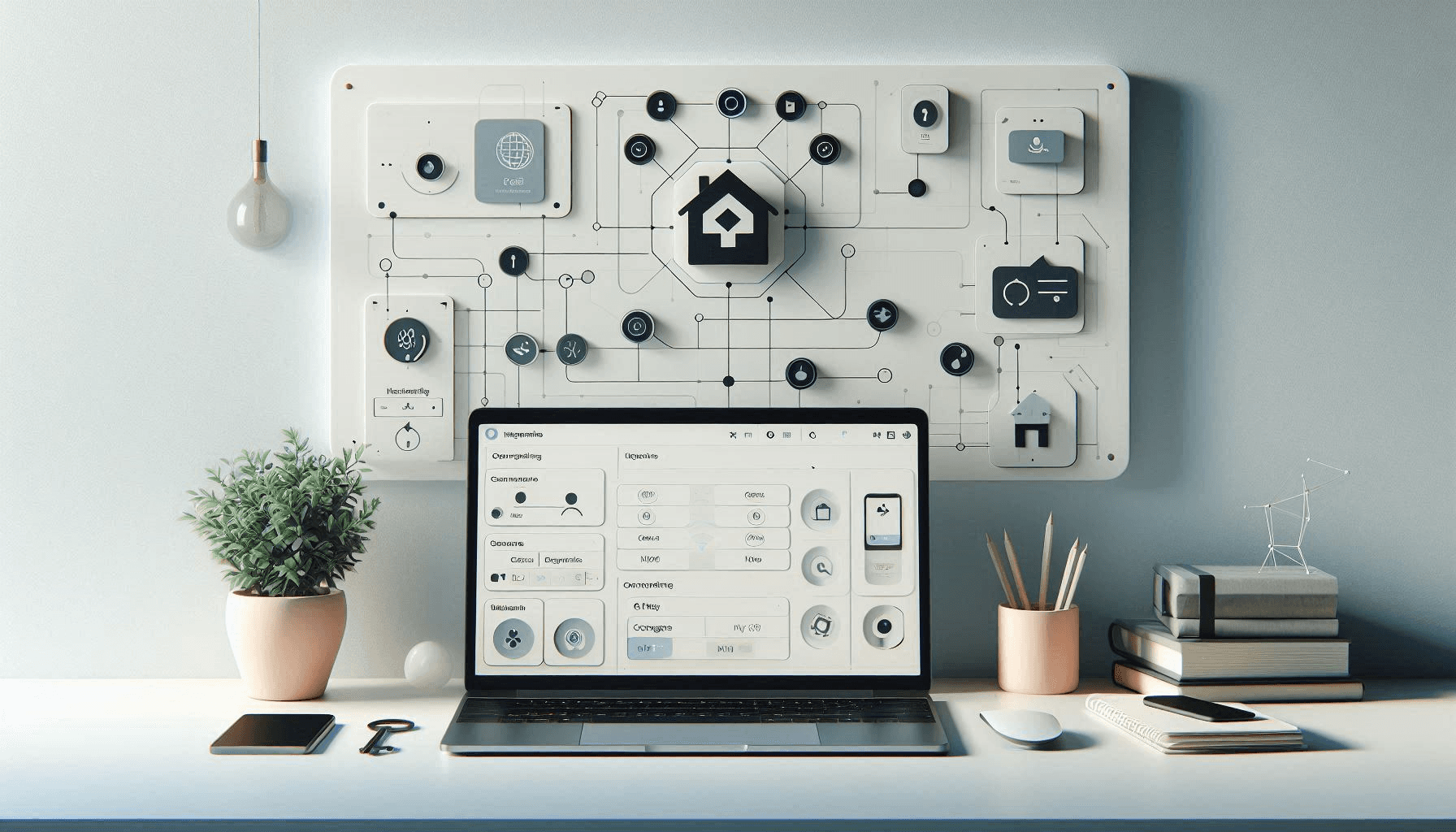 Code editor showing API requests to a household management system